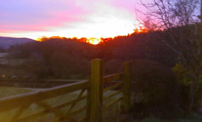 Sunrise over the Clwydians